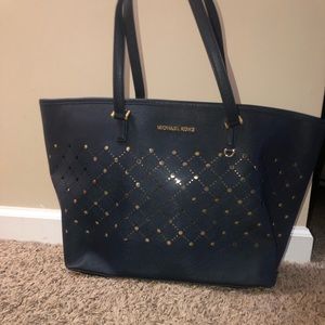Michael Kors Bags - Blue and gold Michael Kors bag Michael Kors Bags - Blue and gold Michael Kors bag